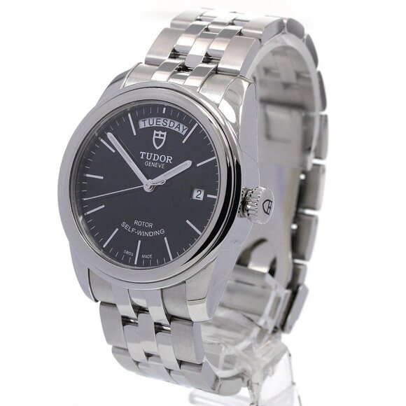 TUDOR Glamor Day Date 56000 Day date Black Dial Automatic Men's Watch_845954 - Picture 1 of 6